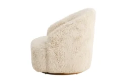 Sessel Astrid - Mit beigem Polyesterbezug