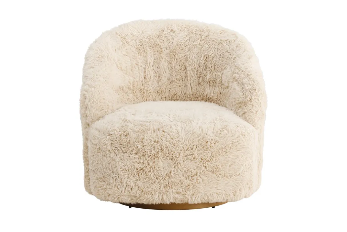 Sessel Astrid - Mit beigem Polyesterbezug