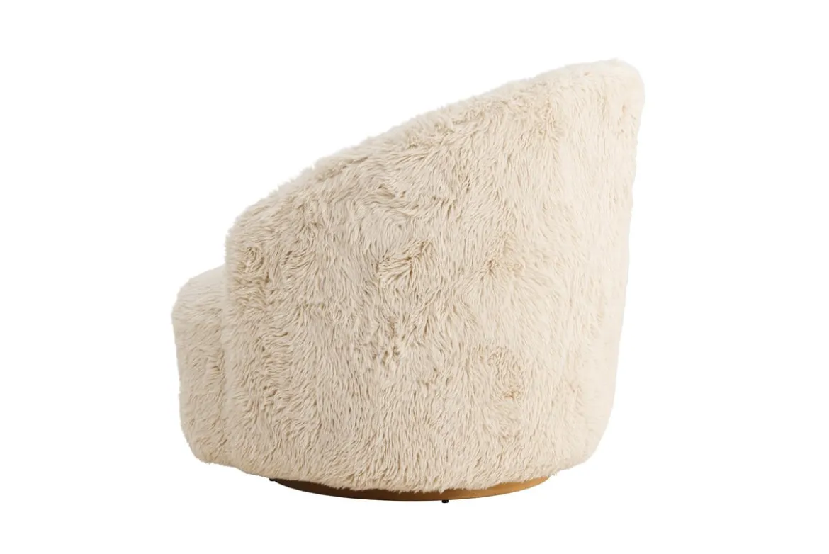 Sessel Astrid - Mit beigem Polyesterbezug