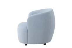 Sessel Bobby - Hellblauer Einzelsitzer in Birke