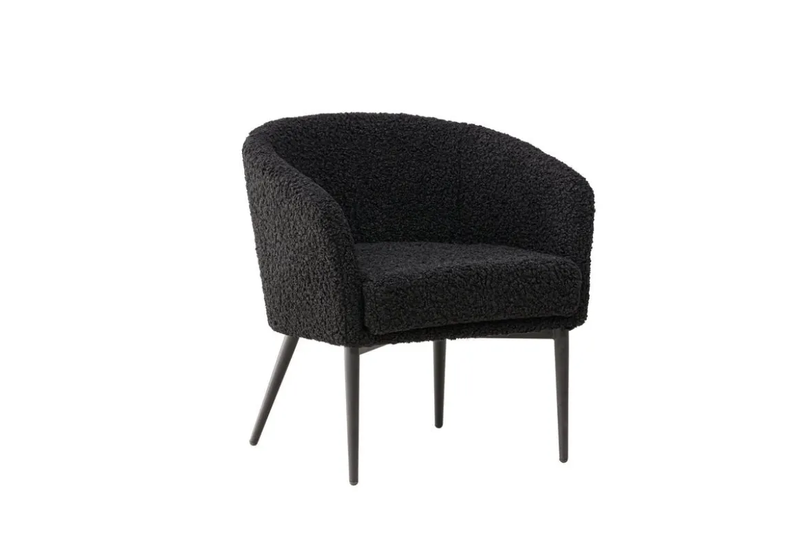 Sessel Comfy - mit Teddyfell in wahlweise Schwarz oder Weiß