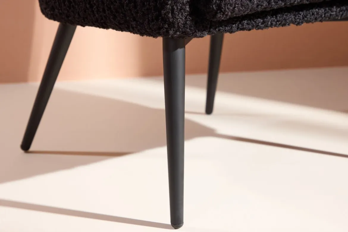 Sessel Comfy - mit Teddyfell in wahlweise Schwarz oder Weiß