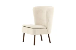 Sessel Hedwig - Mit beigem Polyesterstoff