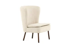 Sessel Hedwig - Mit beigem Polyesterstoff