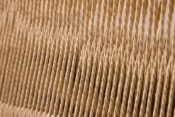 Sessel Jupiter - in Beige mit Leinenstruktur