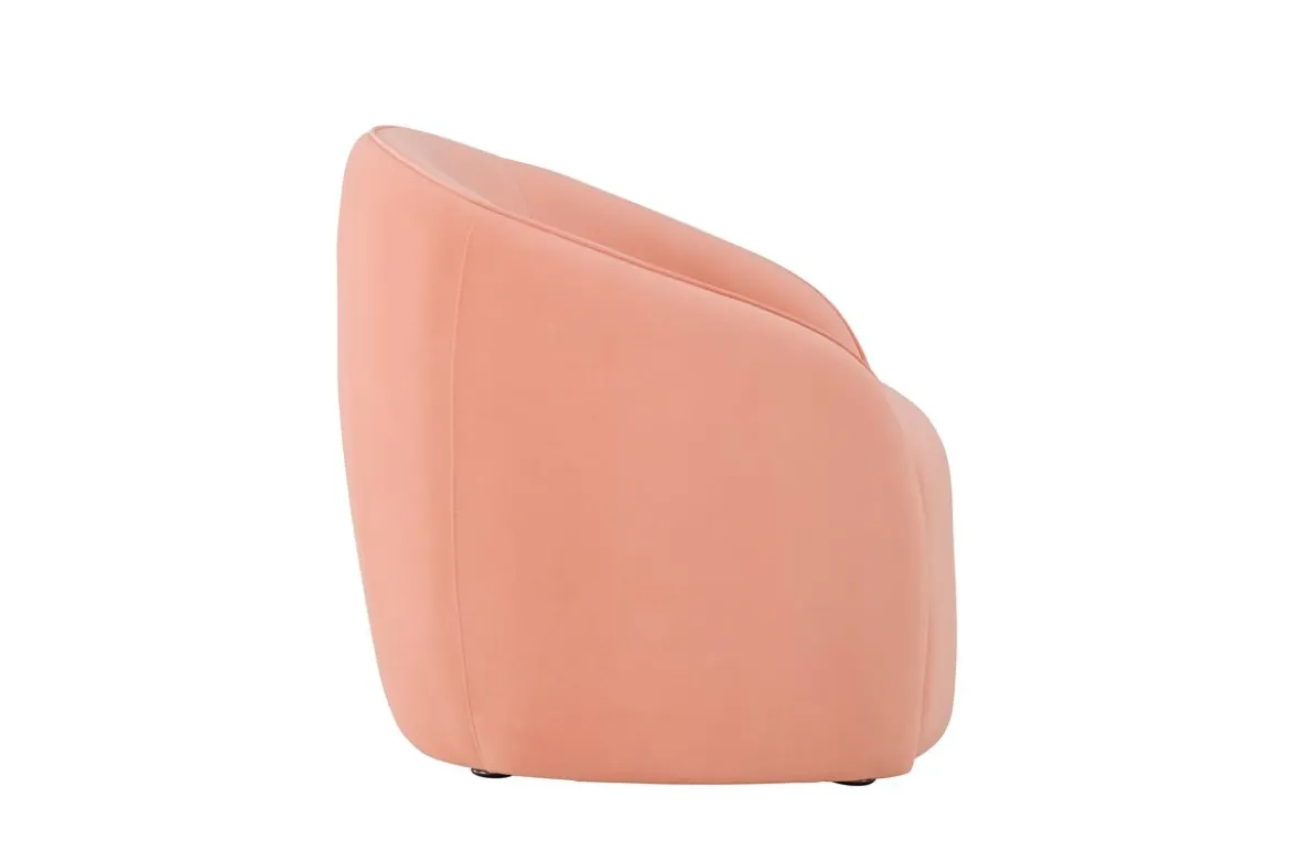 Sessel Noris - Sanfter Pfirsichton im minimalistischen Design
