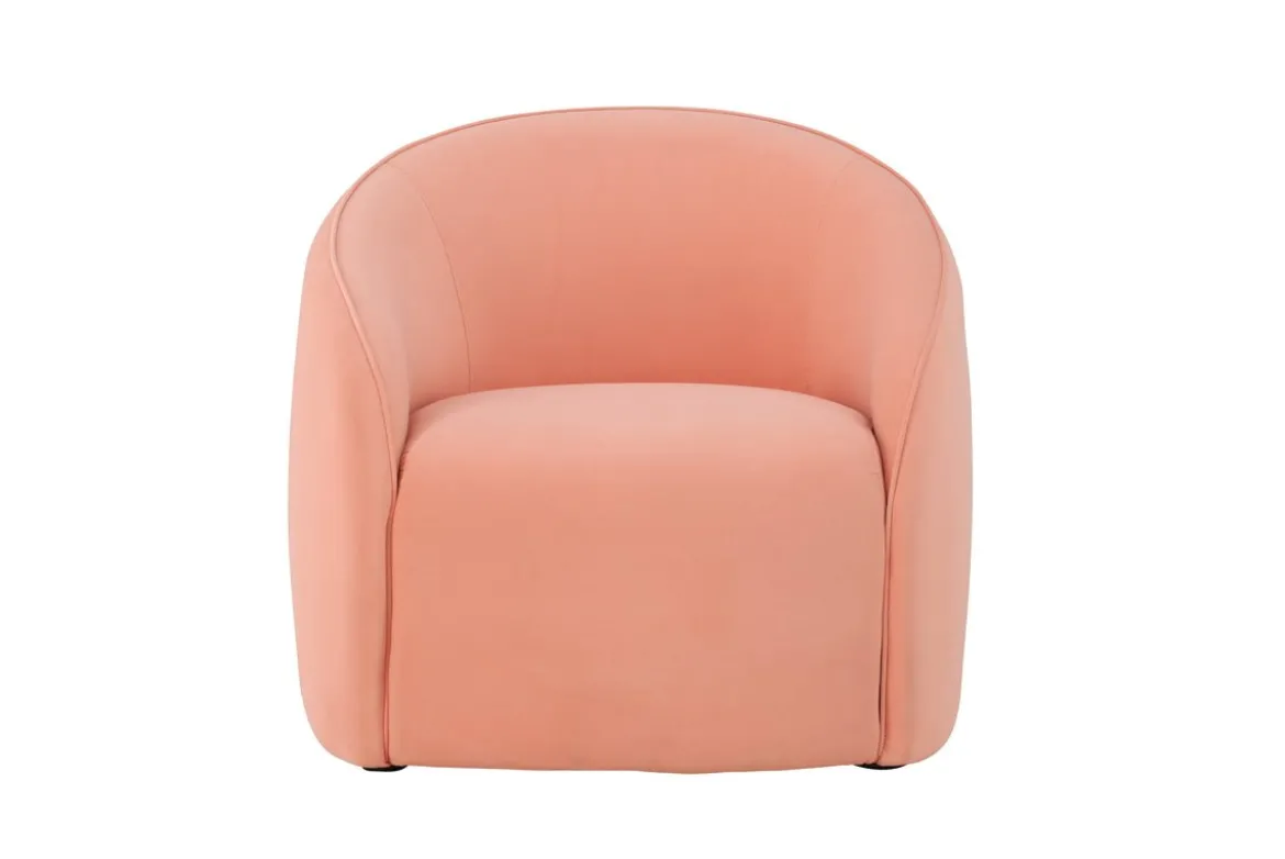 Sessel Noris - Sanfter Pfirsichton im minimalistischen Design