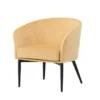 Sessel Sunny - mit gelbem Samtbezug