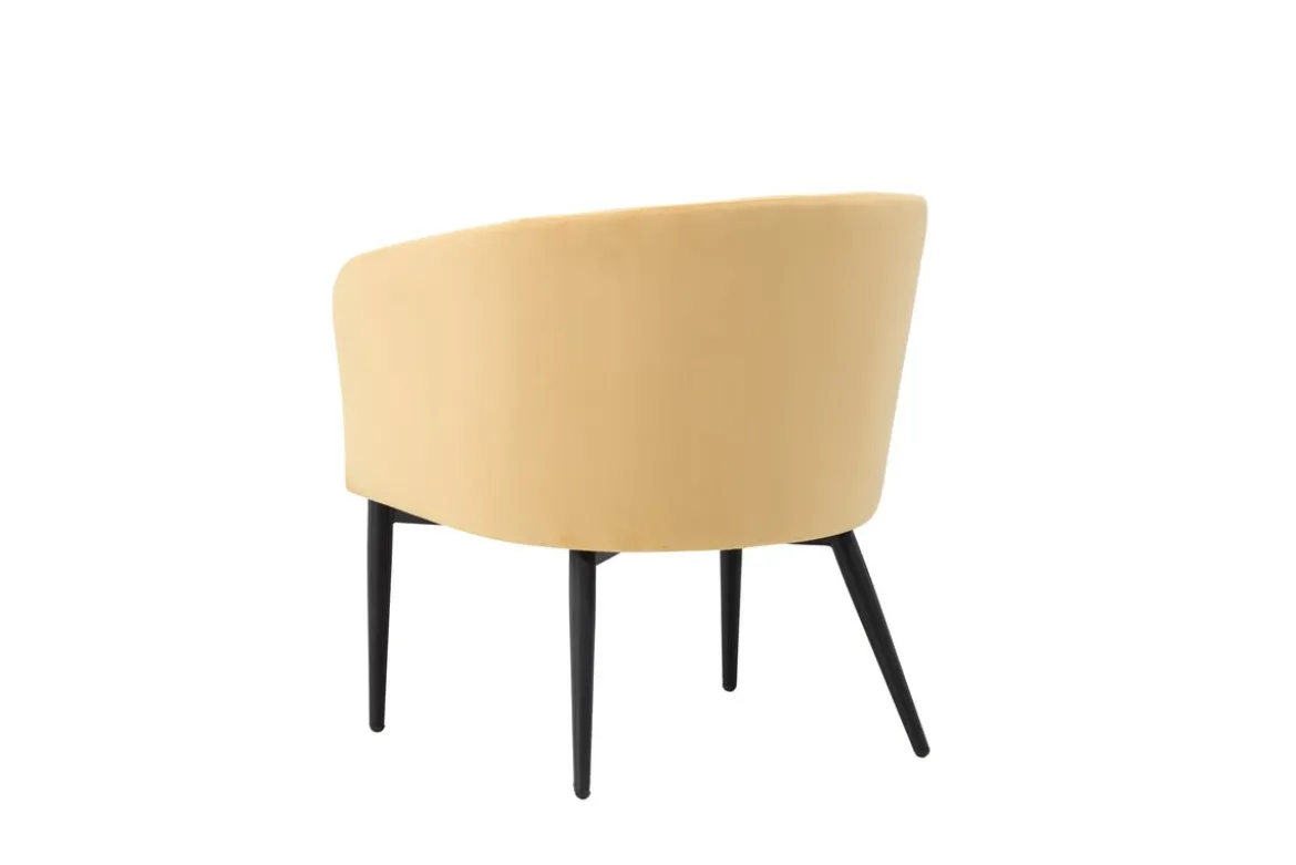Sessel Sunny - mit gelbem Samtbezug
