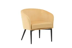 Sessel Sunny - mit gelbem Samtbezug