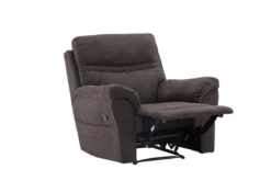 Sessel Toronto - Klappbar mit Fußstütze in der Farbe Braun
