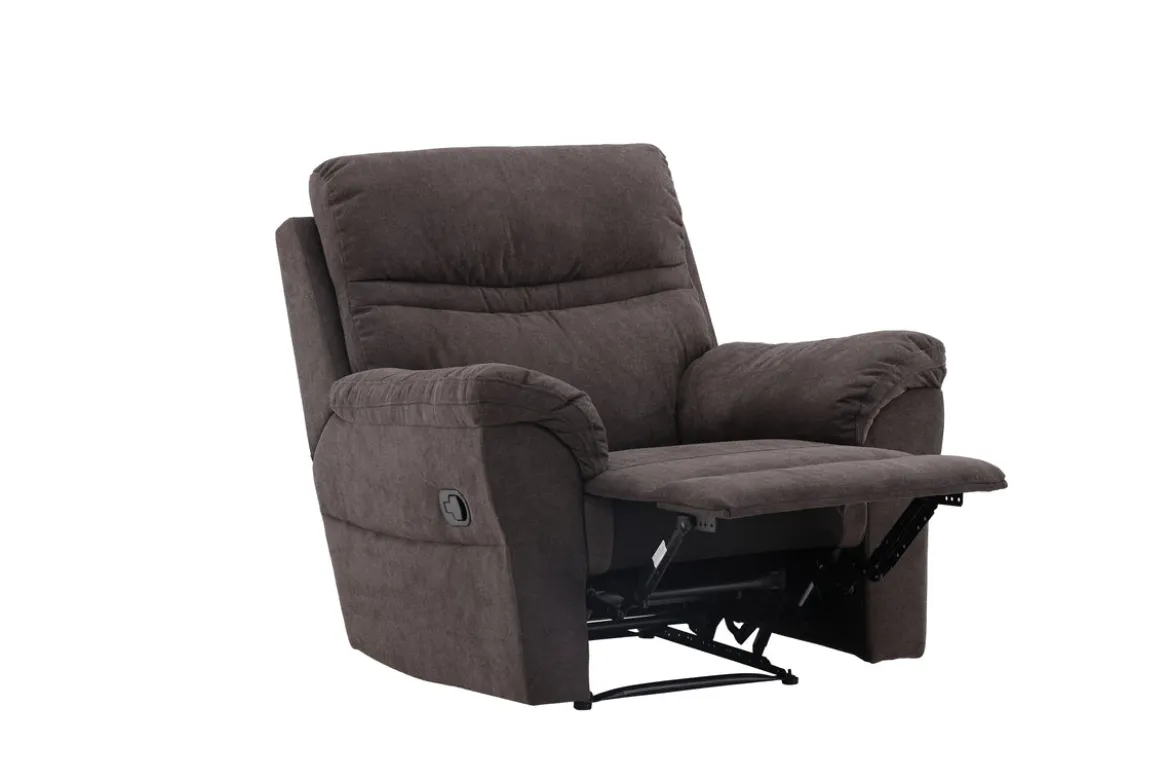 Sessel Toronto - Klappbar mit Fußstütze in der Farbe Braun