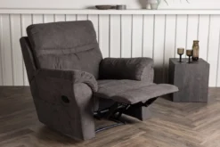 Sessel Toronto - Klappbar mit Fußstütze in der Farbe Braun