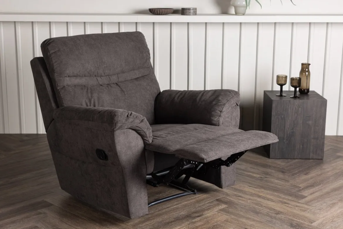 Sessel Toronto - Klappbar mit Fußstütze in der Farbe Braun