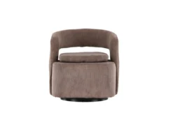 Sessel Velina - mit braunem Polyester- Manchester Stoff
