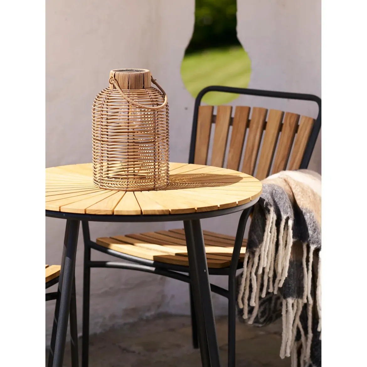 Solar-Tischlampe „Brentford“ – Natürlicher Charme