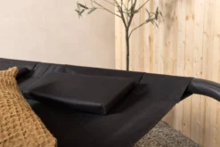 Sonnenliege Comfort - aus Polyester in Schwarz
