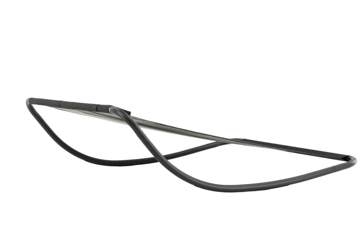 Sonnenliege Comfort - aus Polyester in Schwarz