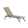 Sonnenliege Lorina - aus Textilene mit Stahlgestell in Beige