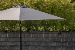 Sonnenschirm Imperia – Ø300 cm aus grauem Polyester
