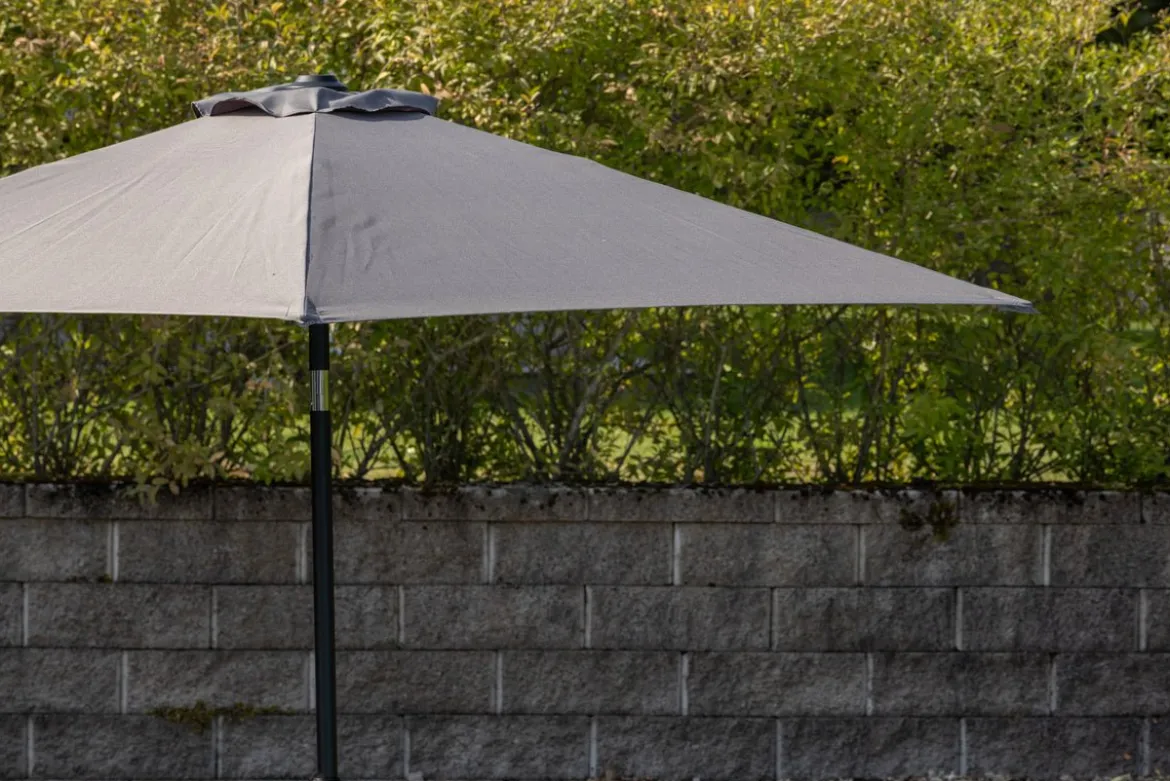 Sonnenschirm Imperia – Ø300 cm aus grauem Polyester
