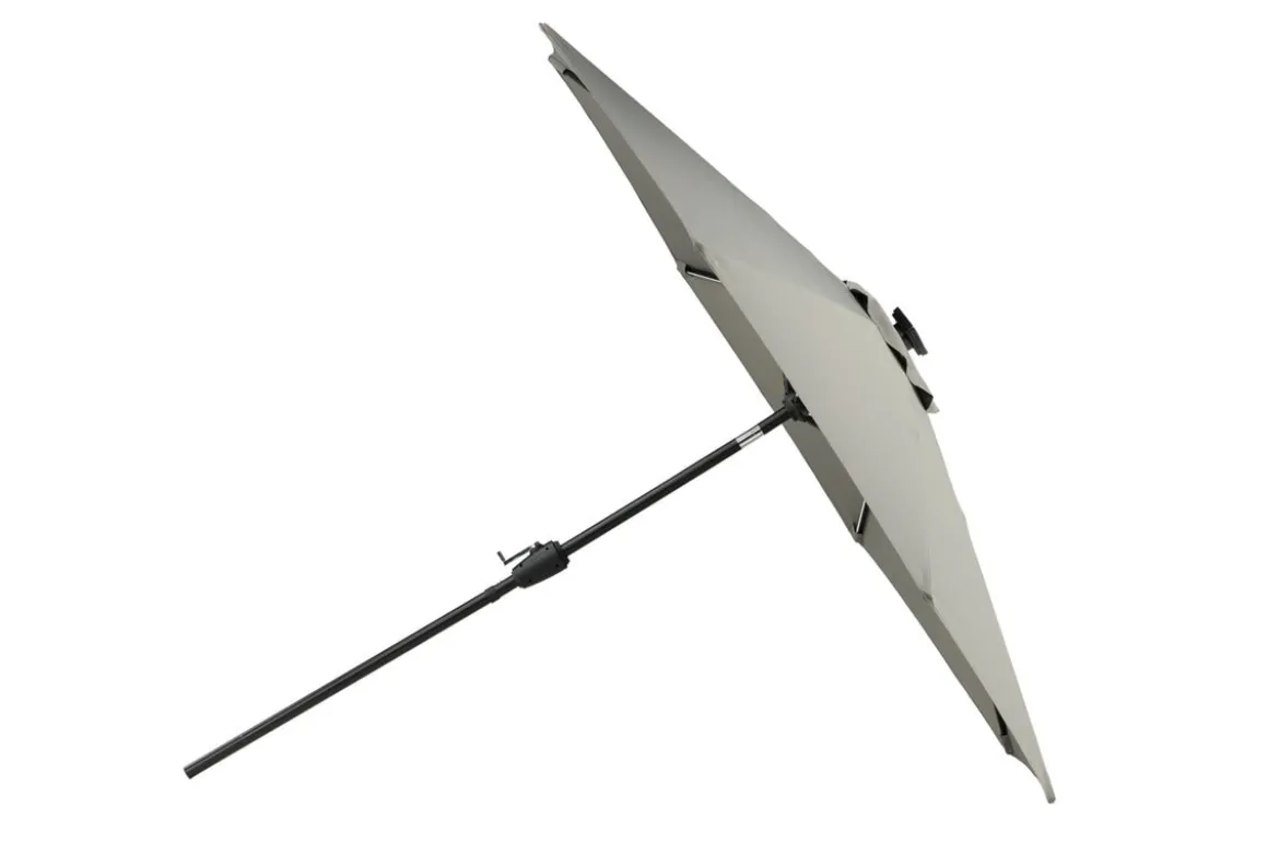 Sonnenschirm Lightning – Ø270 cm in wahlweise Schwarz oder Grau