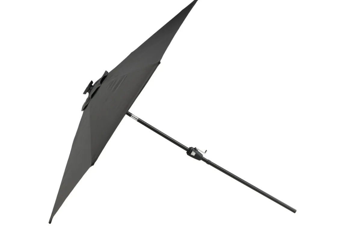 Sonnenschirm Lightning – Ø270 cm in wahlweise Schwarz oder Grau