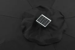 Sonnenschirm Lightning – Ø270 cm in wahlweise Schwarz oder Grau