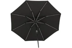 Sonnenschirm Lightning – Ø270 cm in wahlweise Schwarz oder Grau