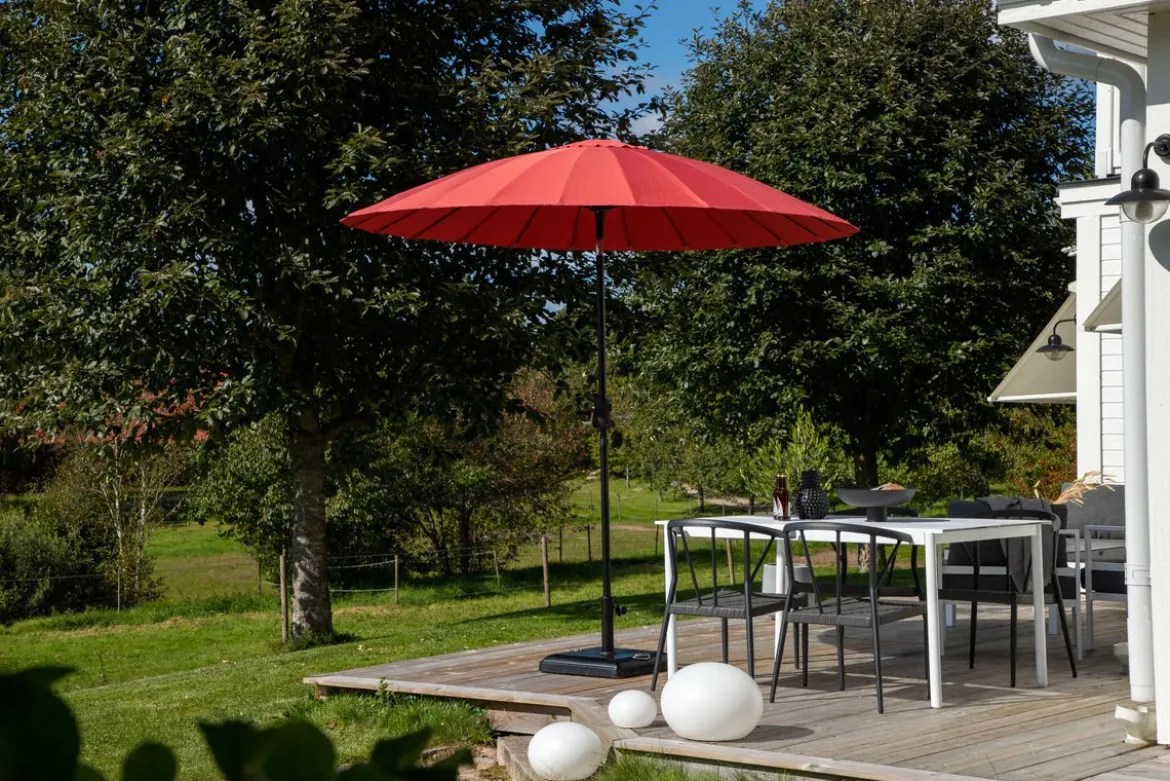Sonnenschirm Rivierra – Ø270 cm in der Farbe Rot