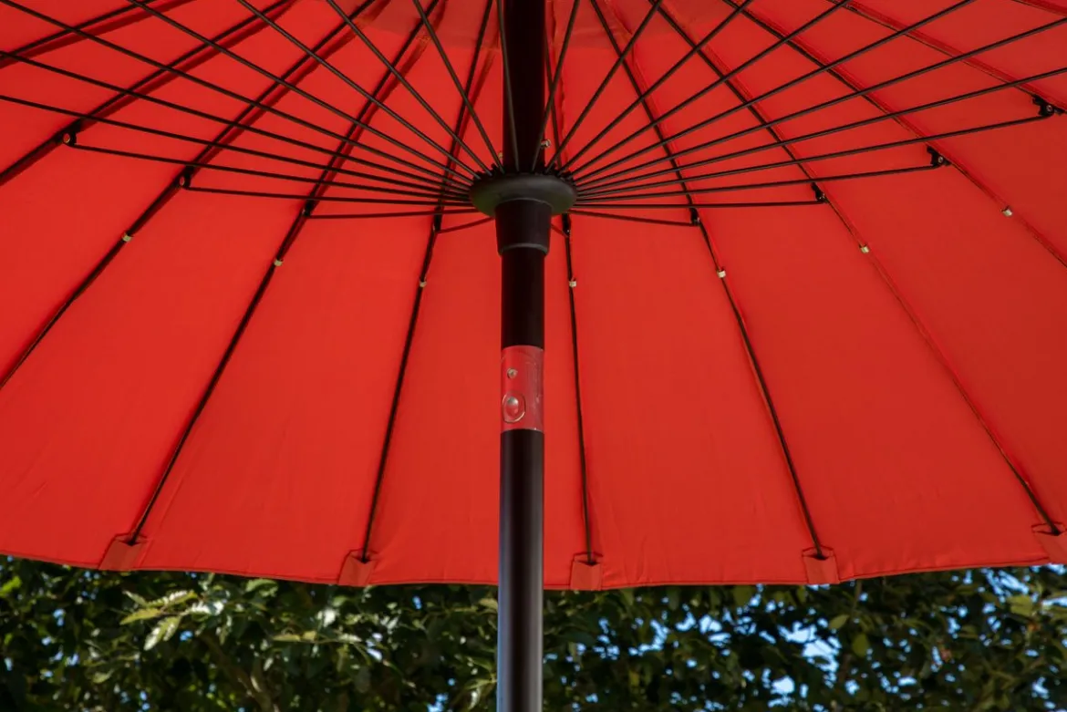 Sonnenschirm Rivierra – Ø270 cm in der Farbe Rot