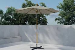 Sonnenschirm Solara – Ø270 cm in der Farbe Beige
