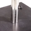 Sonnenschirmständer Inese - Granit Schirmständer mit Griff & Rollen in Grau