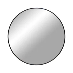 Spiegel Cirano – Runddesign mit schwarzem Alurahmen (Ø60 cm)