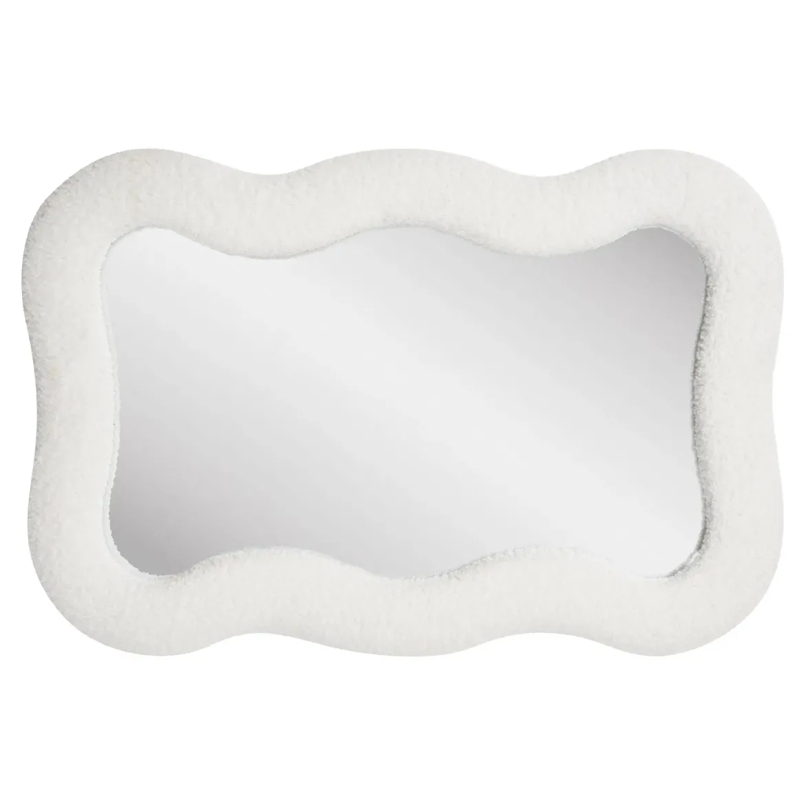 Spiegel Fiorenzo – Teddy-Design in Weiß