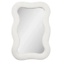 Spiegel Fiorenzo – Teddy-Design in Weiß