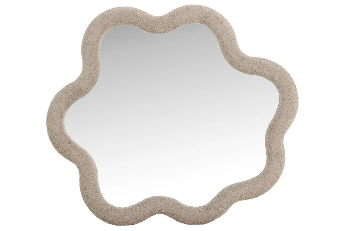 Spiegel Fluffo – mit Bouclé-Rahmen