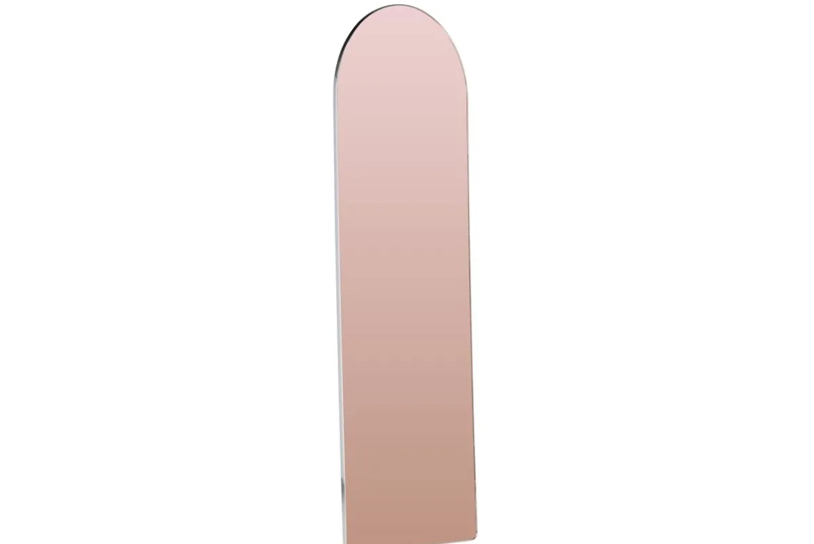 Spiegel Ira – in Roségold mit ovalem Design & silbernem Rahmen