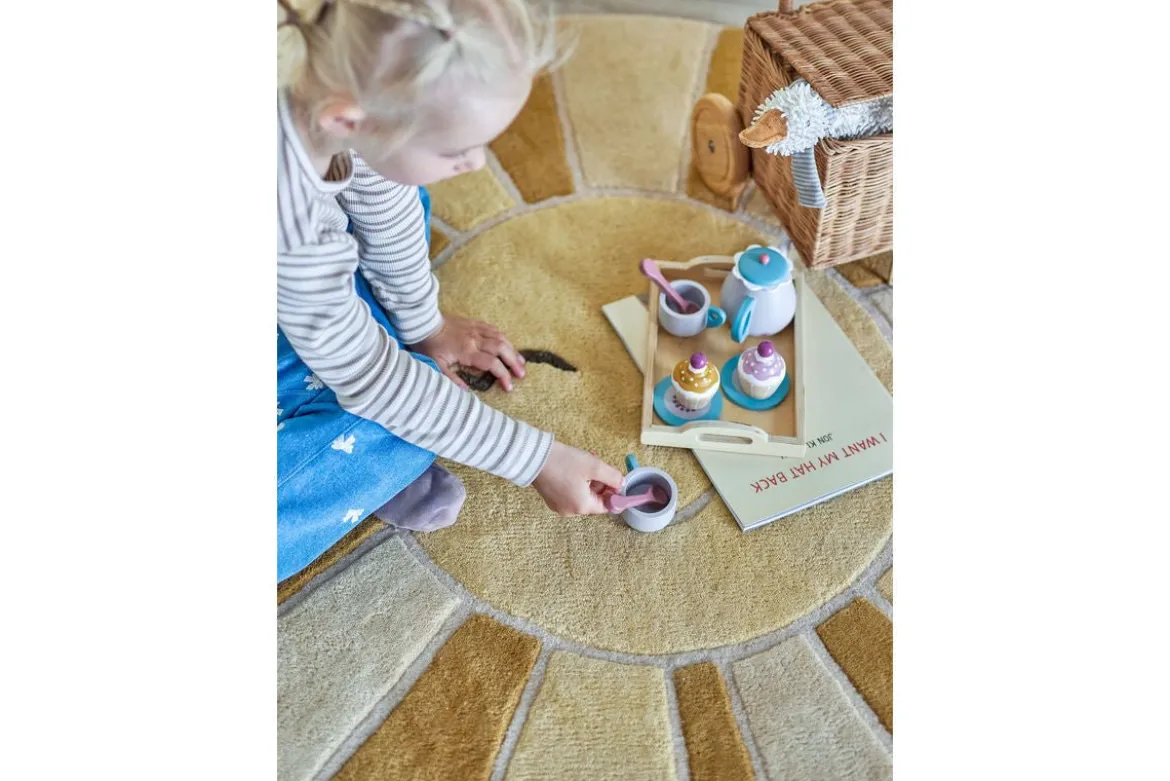 Spielset Ariel - buntes Teeservice mit Tablett & Cupcakes