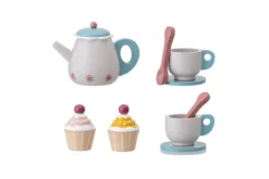 Spielset Ariel - buntes Teeservice mit Tablett & Cupcakes
