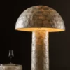Stehlampe „Ardea“ – Capiz-Design in Hellgrau (Höhe 120 cm)