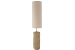 Stehlampe Ari – Steingut mit Stoffschirm