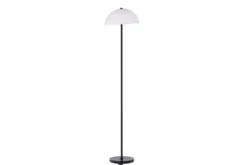 Stehlampe „Eloria“ – Halbkugel-Design in Weiß & Schwarz (Höhe 155 cm)