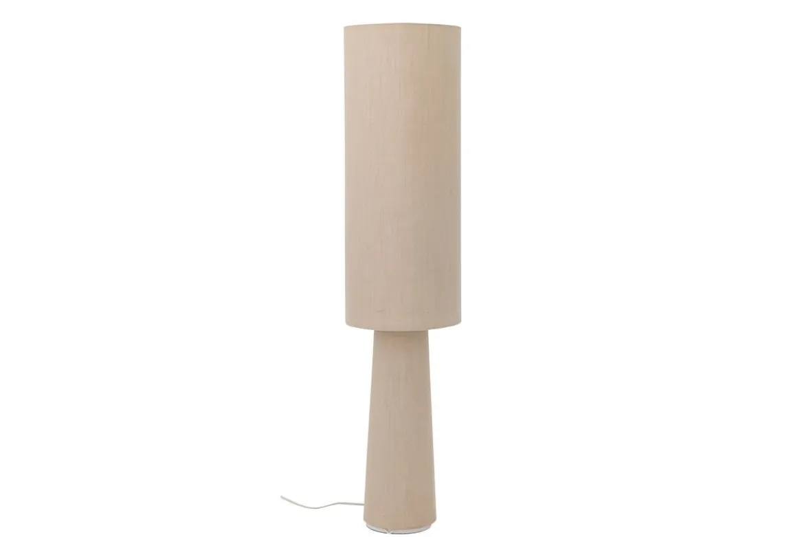Stehlampe Madrid – Leinen in Natur