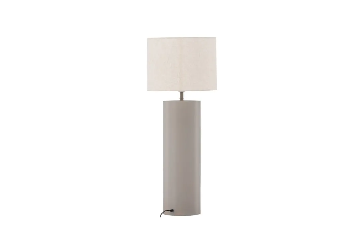 Stehlampe „Ravo“ – Zylindrisches Design in Hellgrau (Höhe 100 cm)