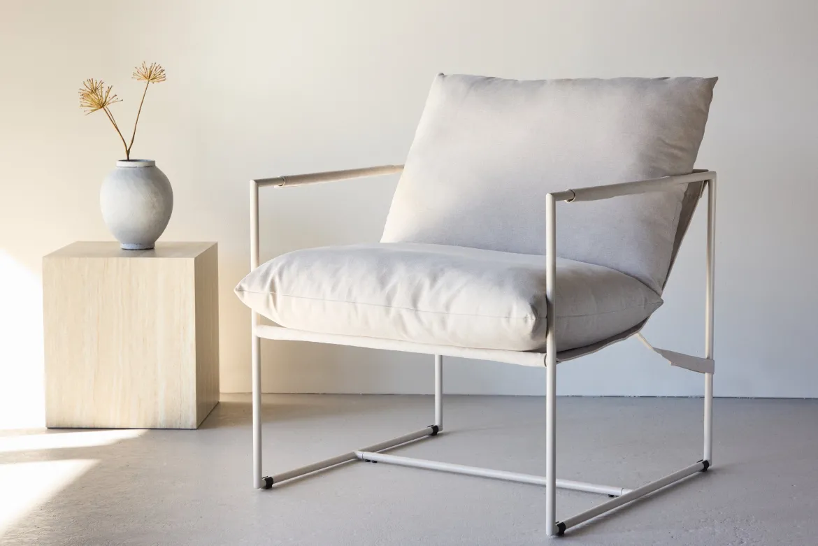 Stuhl Brika - In Beige mit Sitzkissen