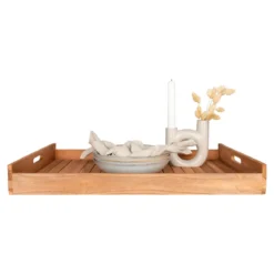 Tablett „Arvani“ – Rechteckiges Teak-Design