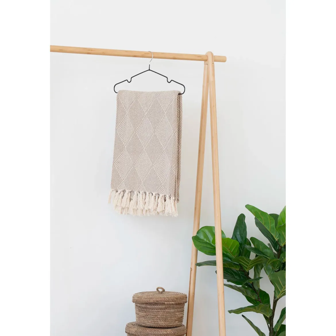 Tagesdecke Benno 130x180cm, Taupe