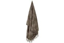 Tagesdecke Cuba – Tie-Dye-Design in Grün aus Wollmischung