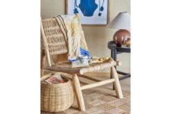 Tagesdecke Kalima – Handgefertigter Sari-Quilt in Gelb